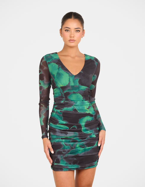 Bennie Mesh Mini Dress